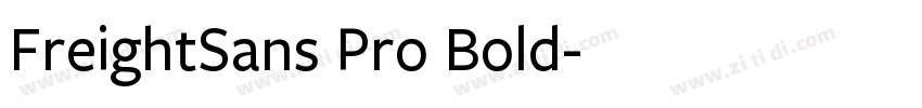 FreightSans Pro Bold字体转换
